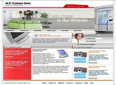 Free Technology Gadgets Store Web2.0 Template