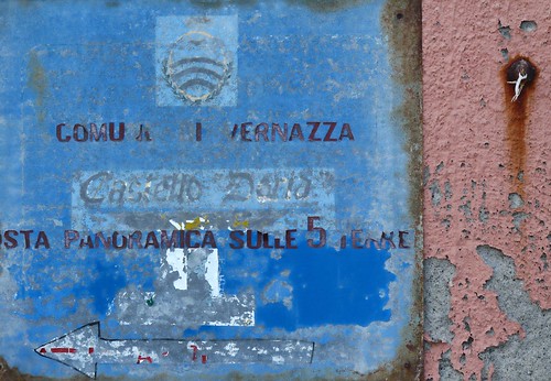 Blue Sign-Vernazza