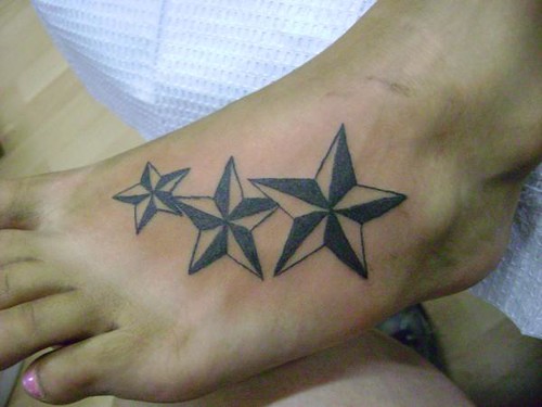 nautical stars tattoos. Justin at Kats Like Us Tattoos