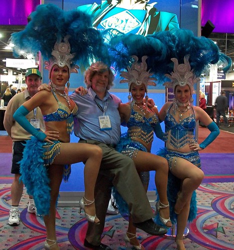 Me, showgirls and a photobomber
