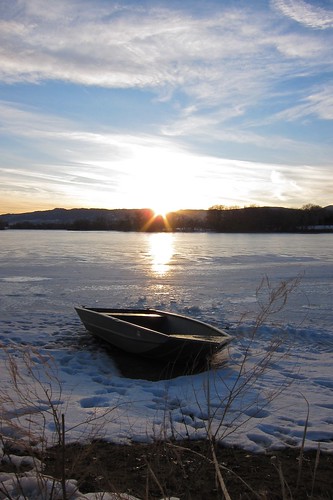 Boat on ice