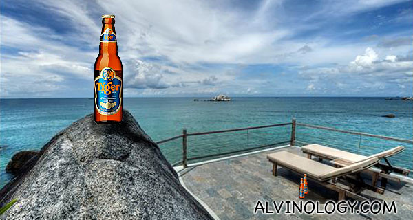 The beautiful Nikoi Island (beer bottles photoshopped in by yours truly)