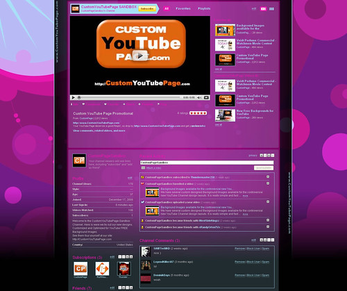youtube layouts template. youtube layouts