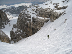 Sci alpinismo nel Sella - Verso il Vallon Pissadù