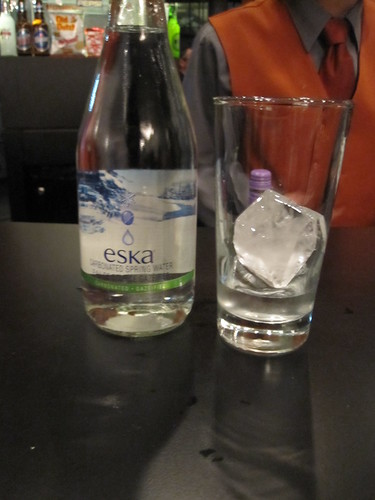 Sparkling water at the opera - $5 with tips