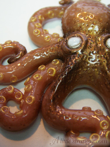 Golden Octopus Neckalce