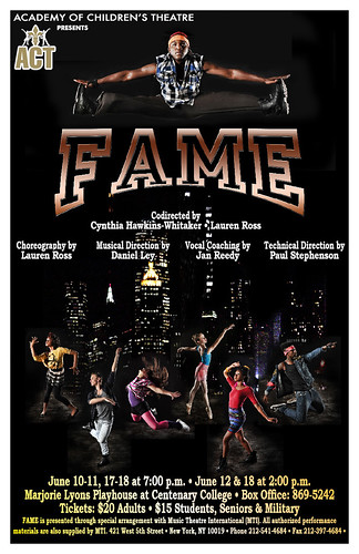 Academy of Children's Theater: Fame opens June 10 @ MLP by trudeau
