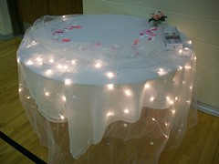 Decorating The Night Before - Cake Table