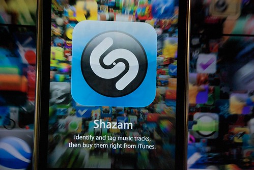 Shazam - iPhone apps window display at A by Steve Rhodes, on Flickr