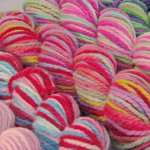 Girl Dye-Ends on Cestari  Fine Merino Wool - 8.5 oz. (...a time to dye)