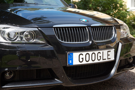 Google car license plate