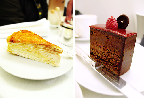 Lady M Mille Crepe and Chocolate Raspberry
