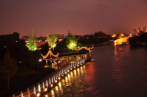 Canal in SuZhou at night