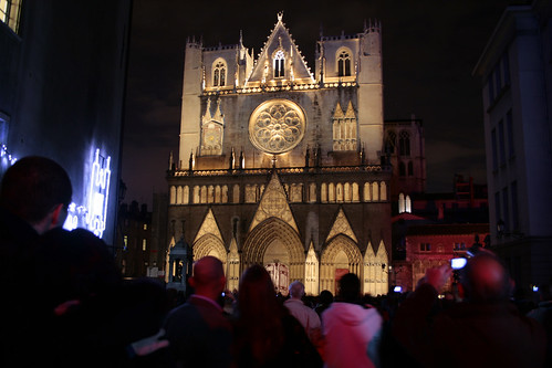 Cathédrale Saint Jean, Lione illuminata per la festa delle luci 2009