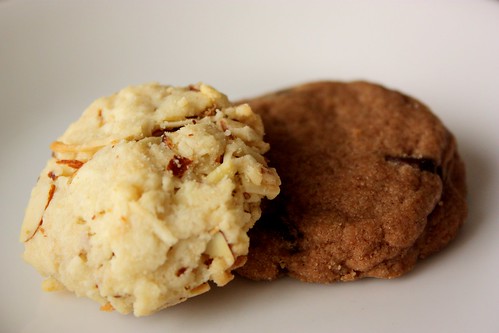 Coconut-Almond and Chocoate Chip Cinnamon Cookies