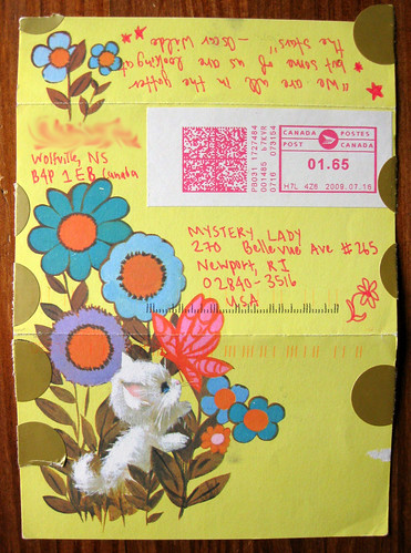 Vintage kitty postalette
