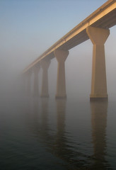 Foggy Solomons Island Bridge 6