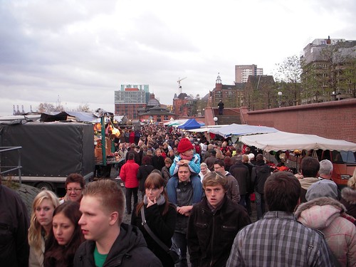 By 9, the market was actually pretty crowded with sober people.