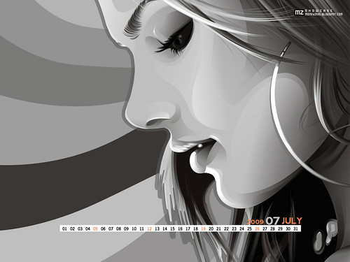 desktop wallpaper vector. Vector Girl Desktop Wallpaper