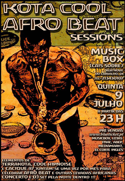 Kota Cool Afro Beat Sessions - Flyer 09-07-09