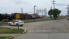 Eastbound Canadian Pacific freight train departing Franklin Park Illinois. Saturday, August 1st 2009.