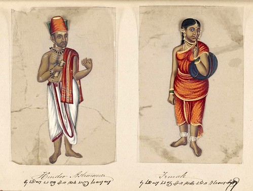 008- Astronomo hindú y su mujer-Seventy two specimens of castes in India 1837