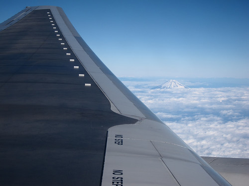 the wing and Mt. Fuji