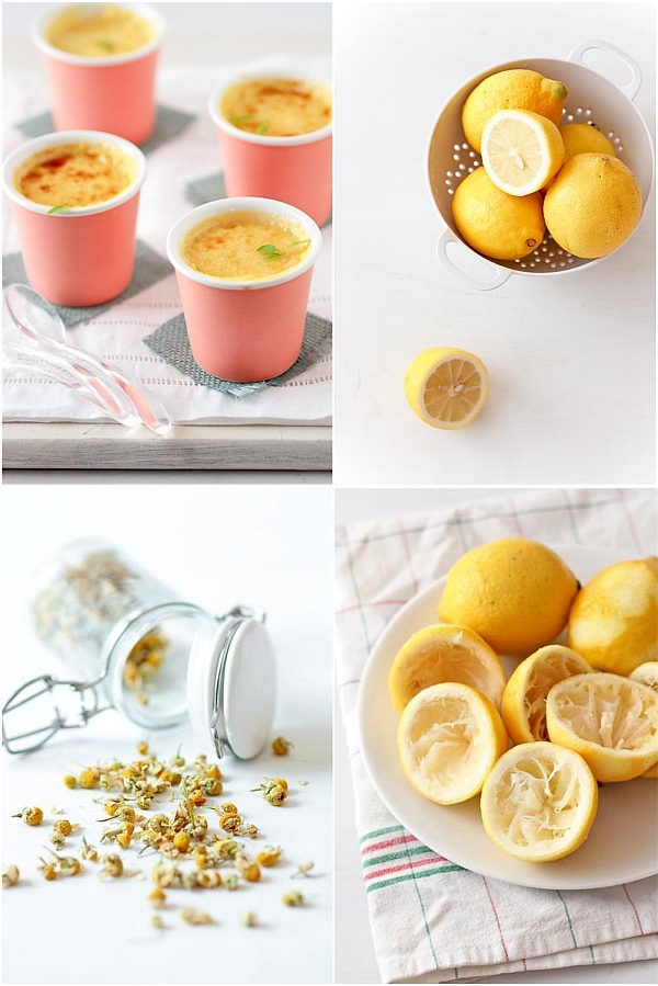 Lemon Chamomille Pots de Creme