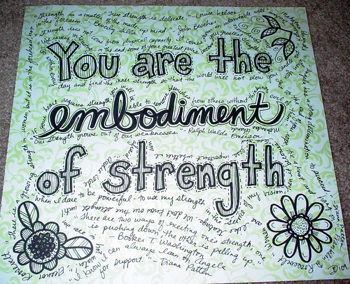 You Are the Embodiment of Strength