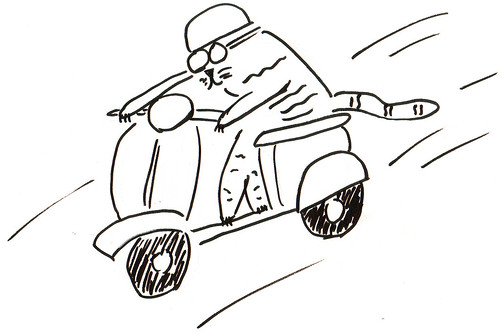 366 Cartoons - 292 - Parker on a Scooter