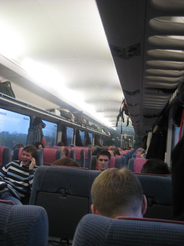 On EuroRail enroute to Budapest, an 8-hour journey