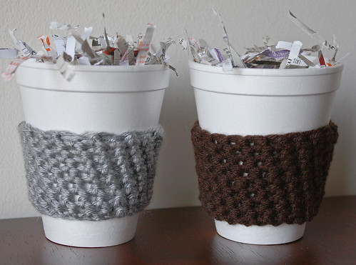 Crocheted Coffee Cup Cozies