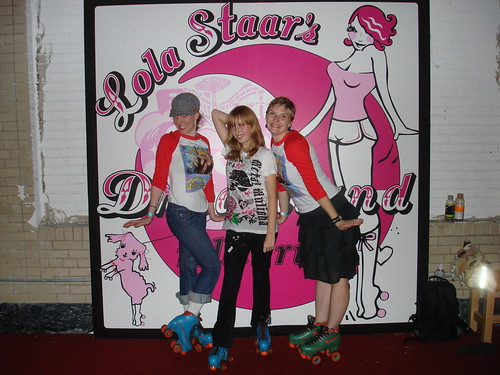 Erica, Ariel, and Erica at Lola Staar's Dreamland Rollerrink