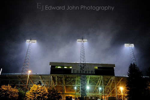 Rynearson Stadium At Night