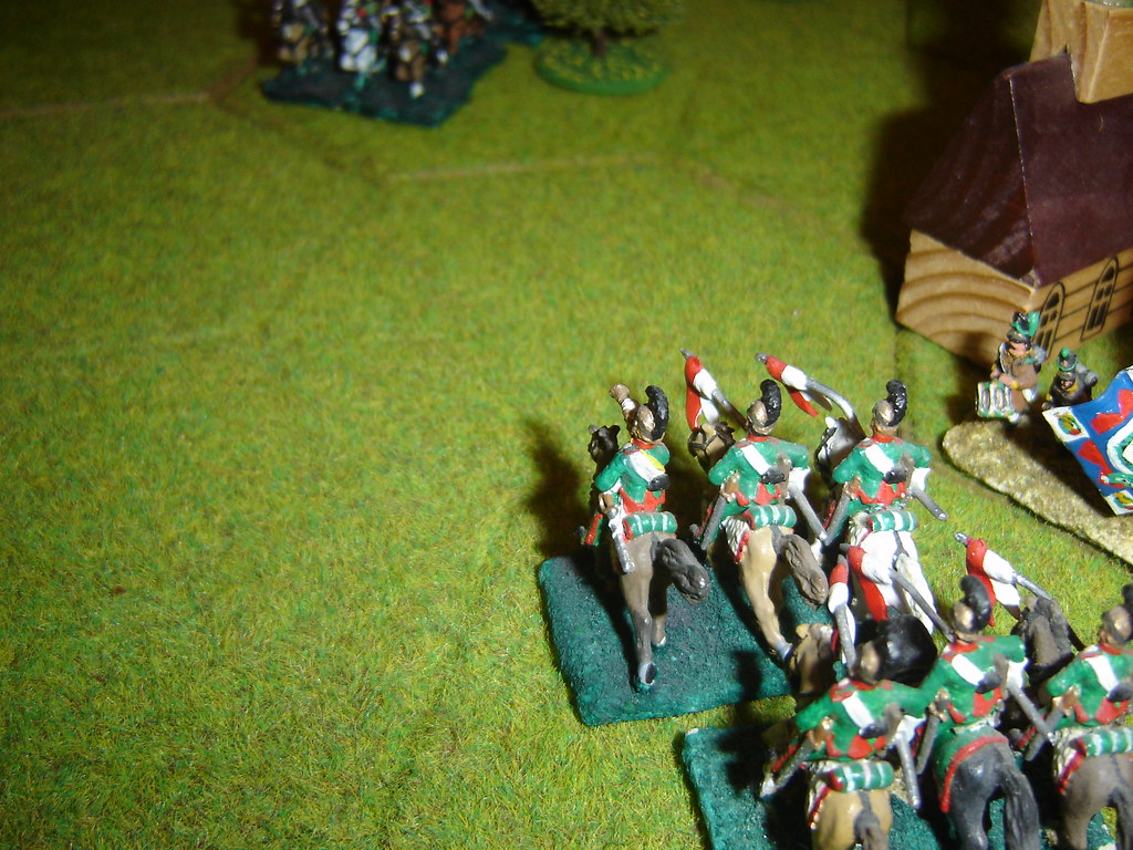 French lancers destroy battery at Limale