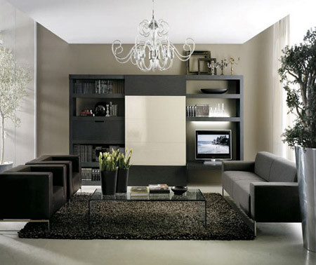 Modern Living Room Furniture with with a television in a very elegant design