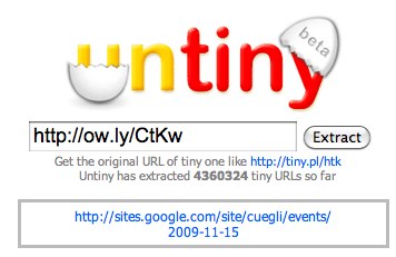 Untiny - Extract full website addressed from a shortened URL
