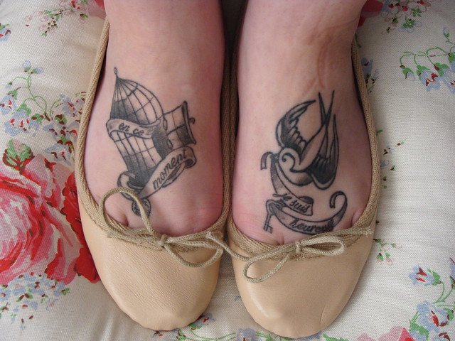 Foot tattoo's by Matty at Hepcat Tattoo's Glasgow. www.cupcakecouture.co.uk
