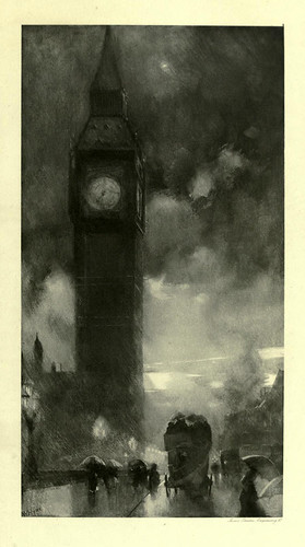 012-La torre del reloj en Wesminster-London impressions 1898- William Hyde