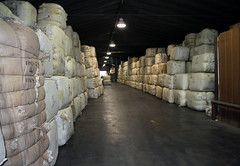 Inside wool warehouse