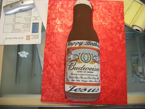 Birthday Cake Beer. Bud Beer Bottle Birthday Cake