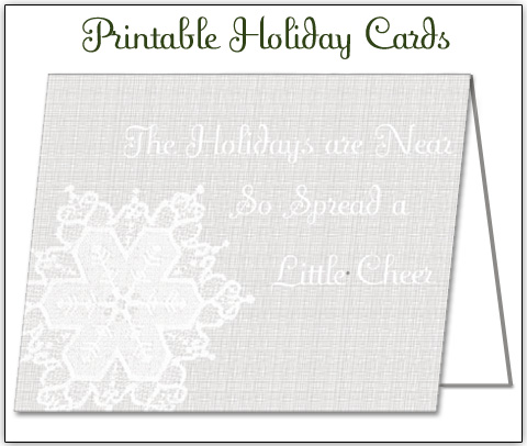 free printable holiday card 