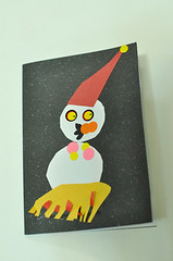 20091220-zozo做的雪人卡片 (2)
