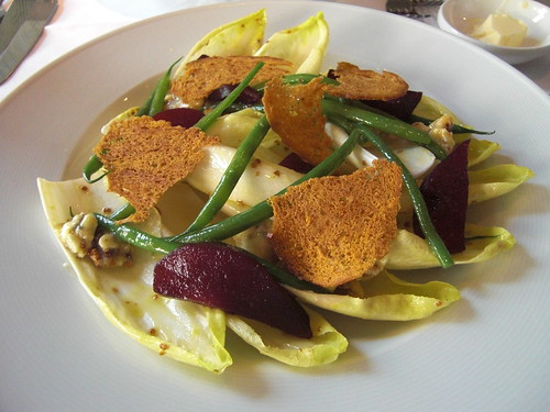 Salad of Endive, Roquefort and Poached Pear