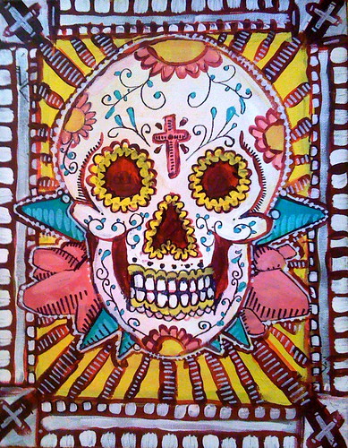 mexican skull tattoo. mexican skulls