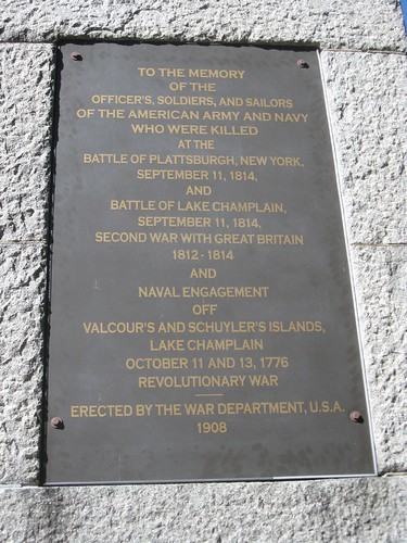 Battle of Plattsburgh plaque