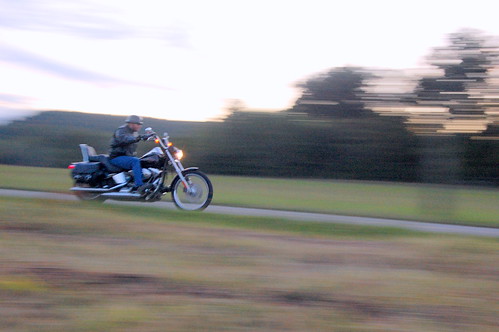 A Motorcycle in Motion
