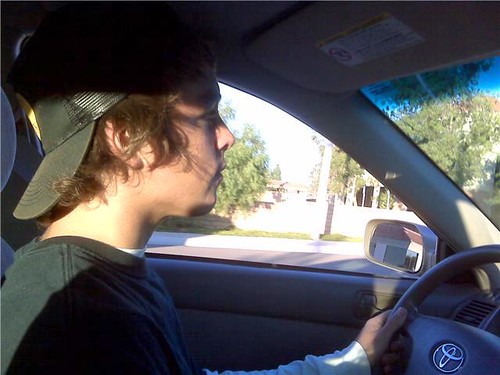 AJ driving