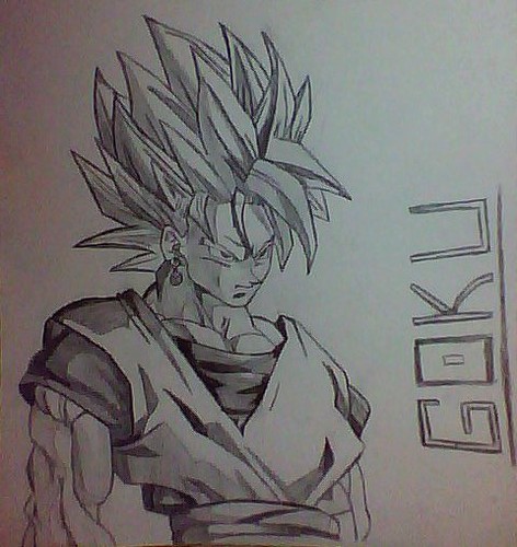Goku Super Saiyan Drawings. Goku Super Saiyan