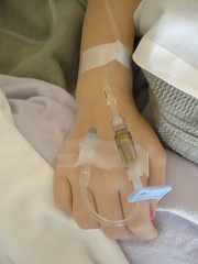 Sophia's Hand with IV